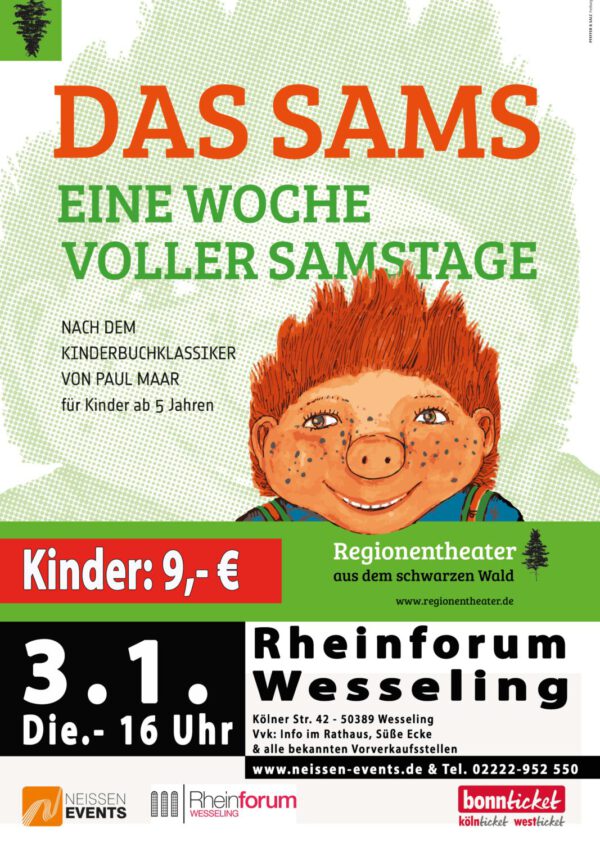 Kindertheater: DAS SAMS - EINE WOCHE VOLLER SAMSTAGE